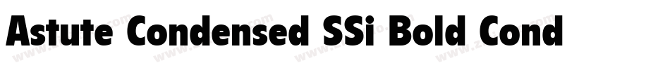 Astute Condensed SSi Bold Condensed字体转换